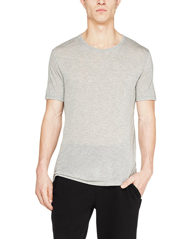 color: Heather Grey|alt:ATM Modal Jersey Crew Neck Tee