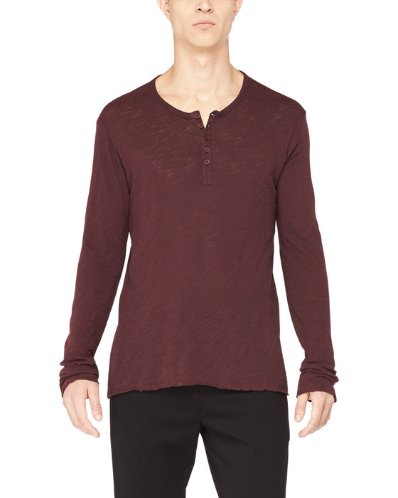 ATM Slub Jersey Destroyed Wash Henley
