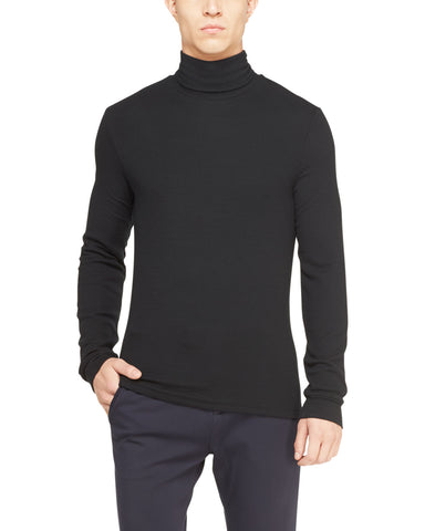 Modal Rib Long Sleeve Turtle Neck