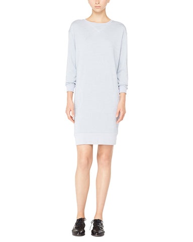 color:Blue Heather|alt:ATM French Terry Sweatshirt Dress