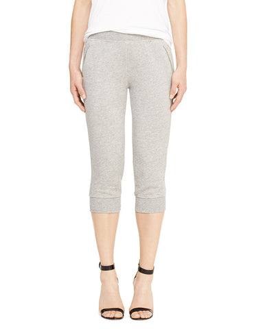 color:Heather Grey|alt:ATM French Terry Slim Cropped Sweat Pant